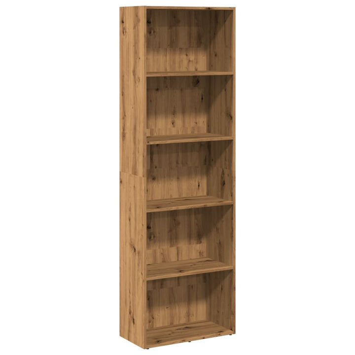 bogreol 60x30x189 cm konstrueret træ gammelt eg