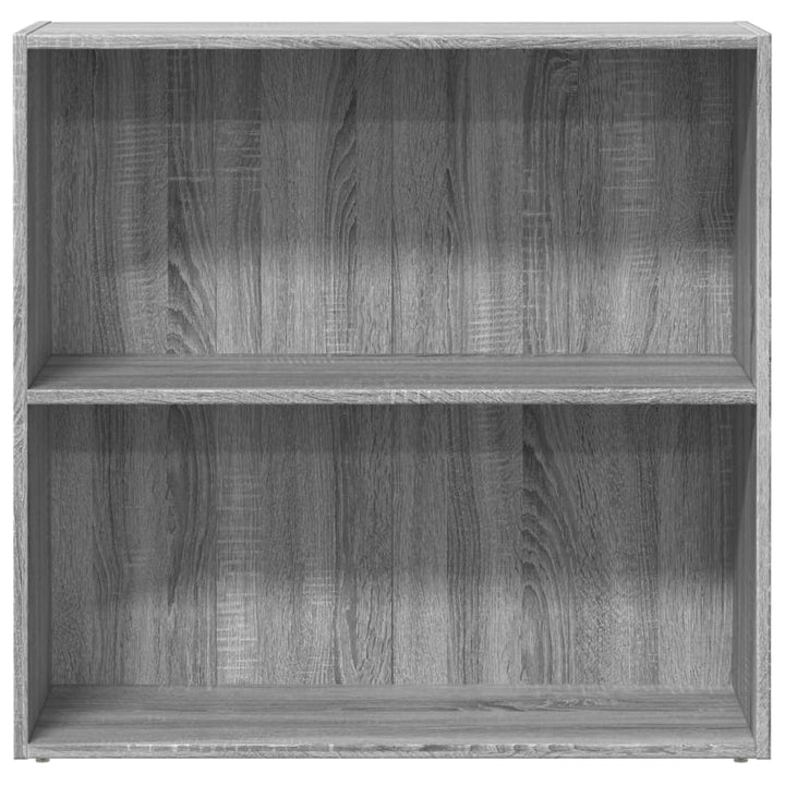 bogreol 80x30x77 cm konstrueret træ grå sonoma-eg