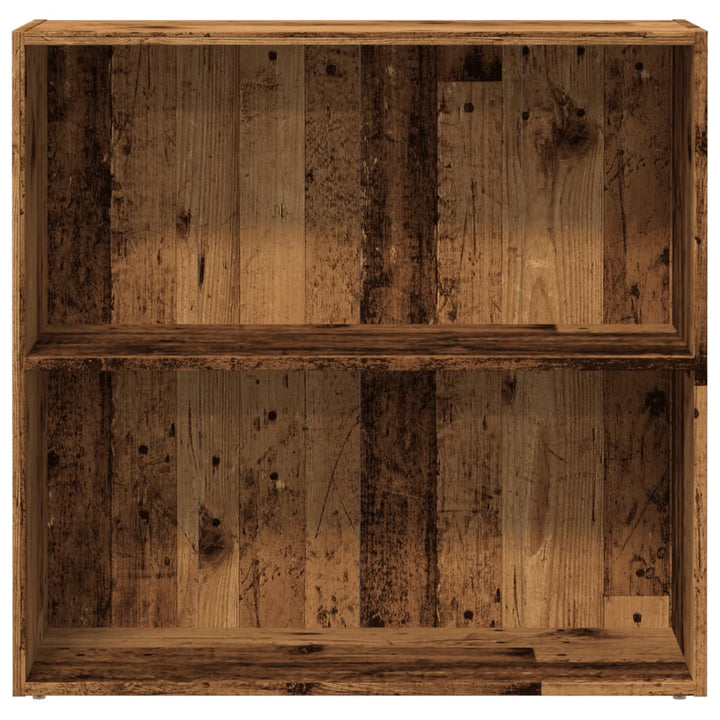 bogreol 60x30x77 cm konstrueret træ gammelt trælook
