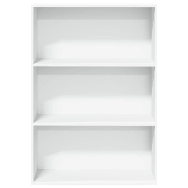 bogreol 80x30x114 cm konstrueret træ hvid