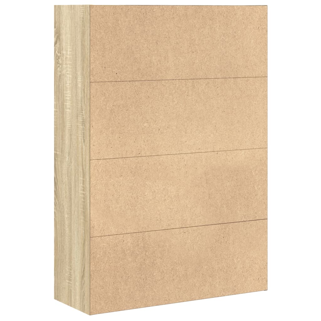bogreol 80x30x114 cm konstrueret træ sonoma-eg