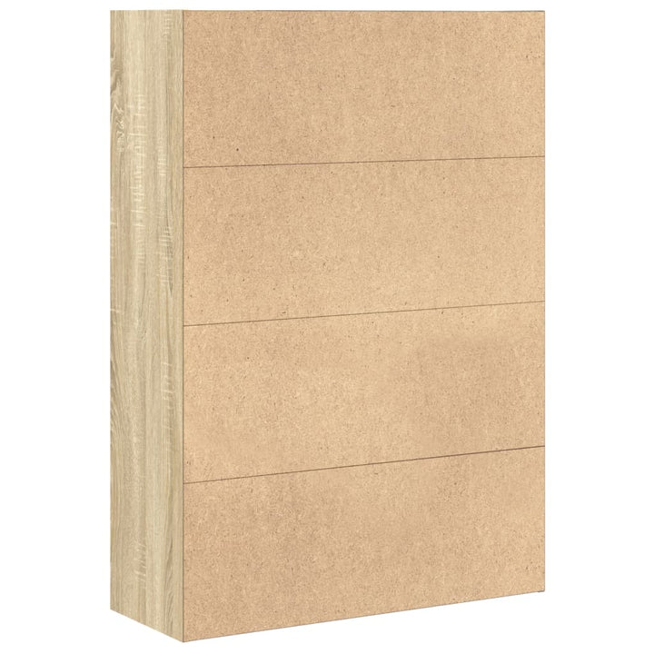 bogreol 80x30x114 cm konstrueret træ sonoma-eg