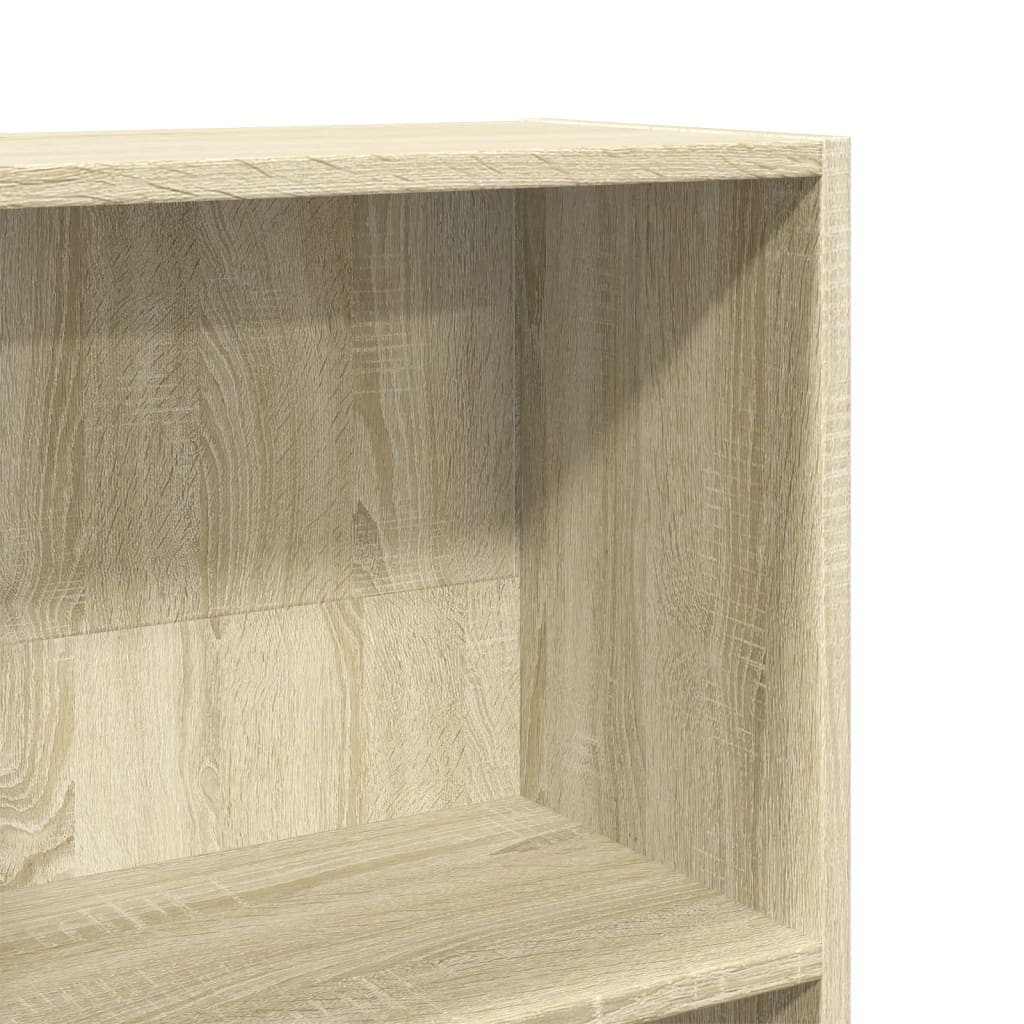 bogreol 80x30x114 cm konstrueret træ sonoma-eg