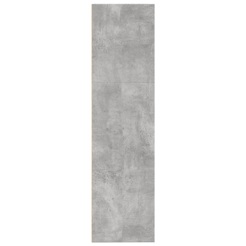 bogreol 80x30x114 cm konstrueret træ betongrå