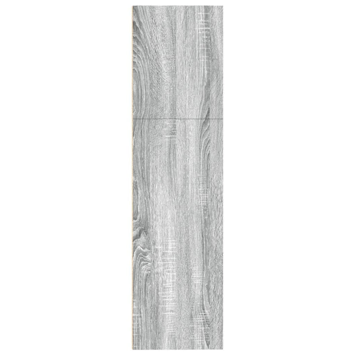 bogreol 80x30x114 cm konstrueret træ grå sonoma-eg