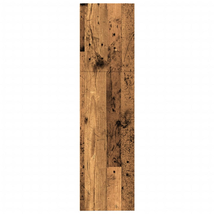 bogreol 80x30x114 cm konstrueret træ gammelt trælook