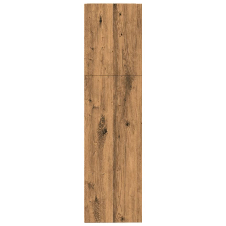 bogreol 80x30x114 cm konstrueret træ gammelt eg