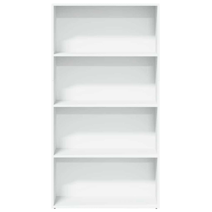 bogreol 80x30x152 cm konstrueret træ hvid