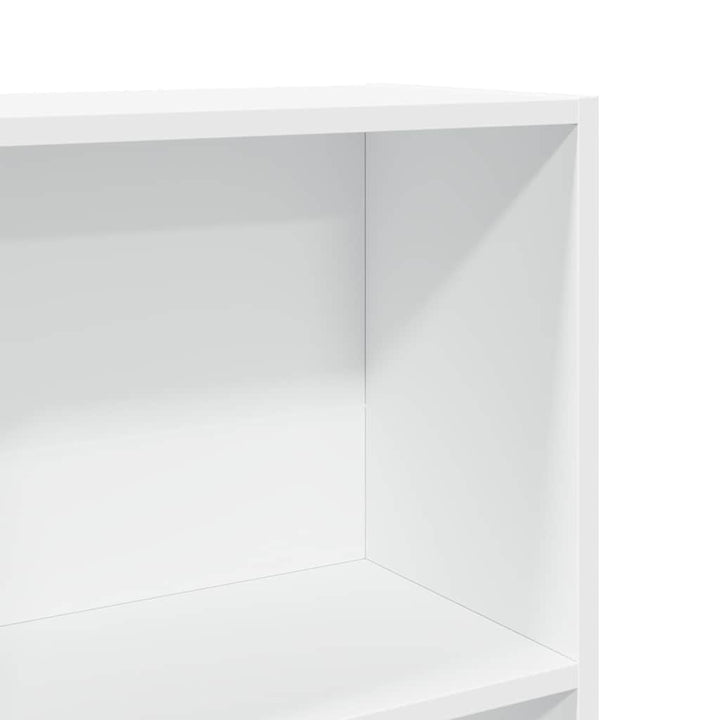 bogreol 80x30x152 cm konstrueret træ hvid