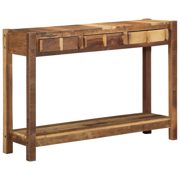 Konsolbord med skuffe Brun 107 x 33 x 76 cm Solid genbrugs træ