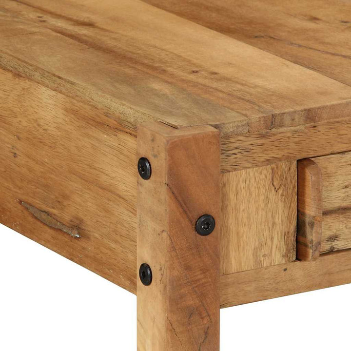Sofabord med skuffe Brun 110 x 54 x 35 cm Solid genbrugs træ