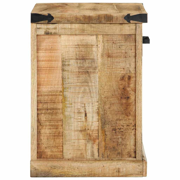 bænk med skuffe med opbevaring Brun 110 x 35 x 50 cm Rug mango