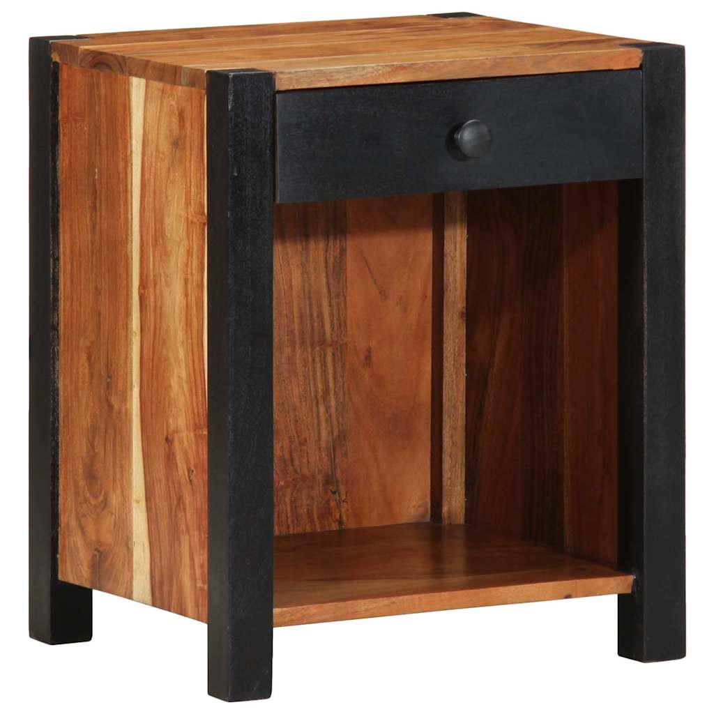 Natskab 2 pcs Brun 40 x 35 x 50 cm Massivt Akacietræ