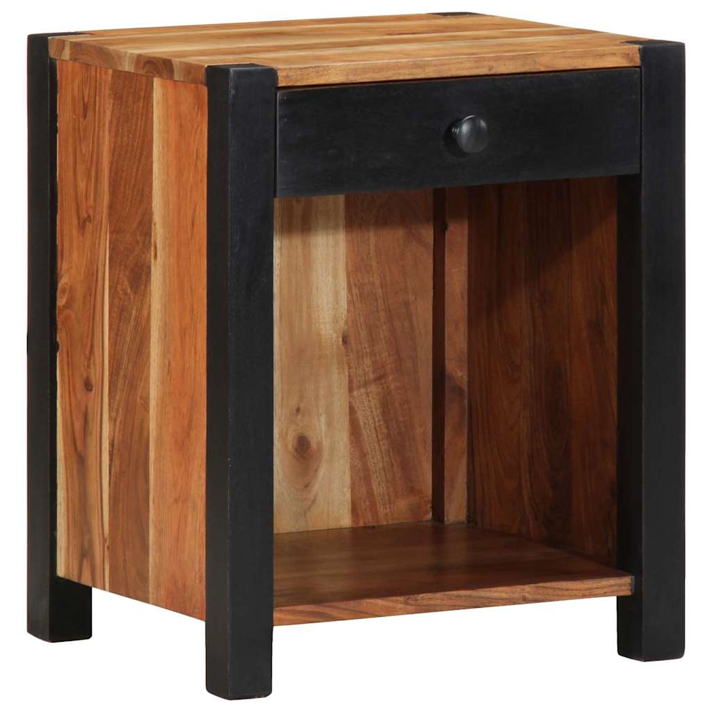 Natskab 2 pcs Brun 40 x 35 x 50 cm Massivt Akacietræ