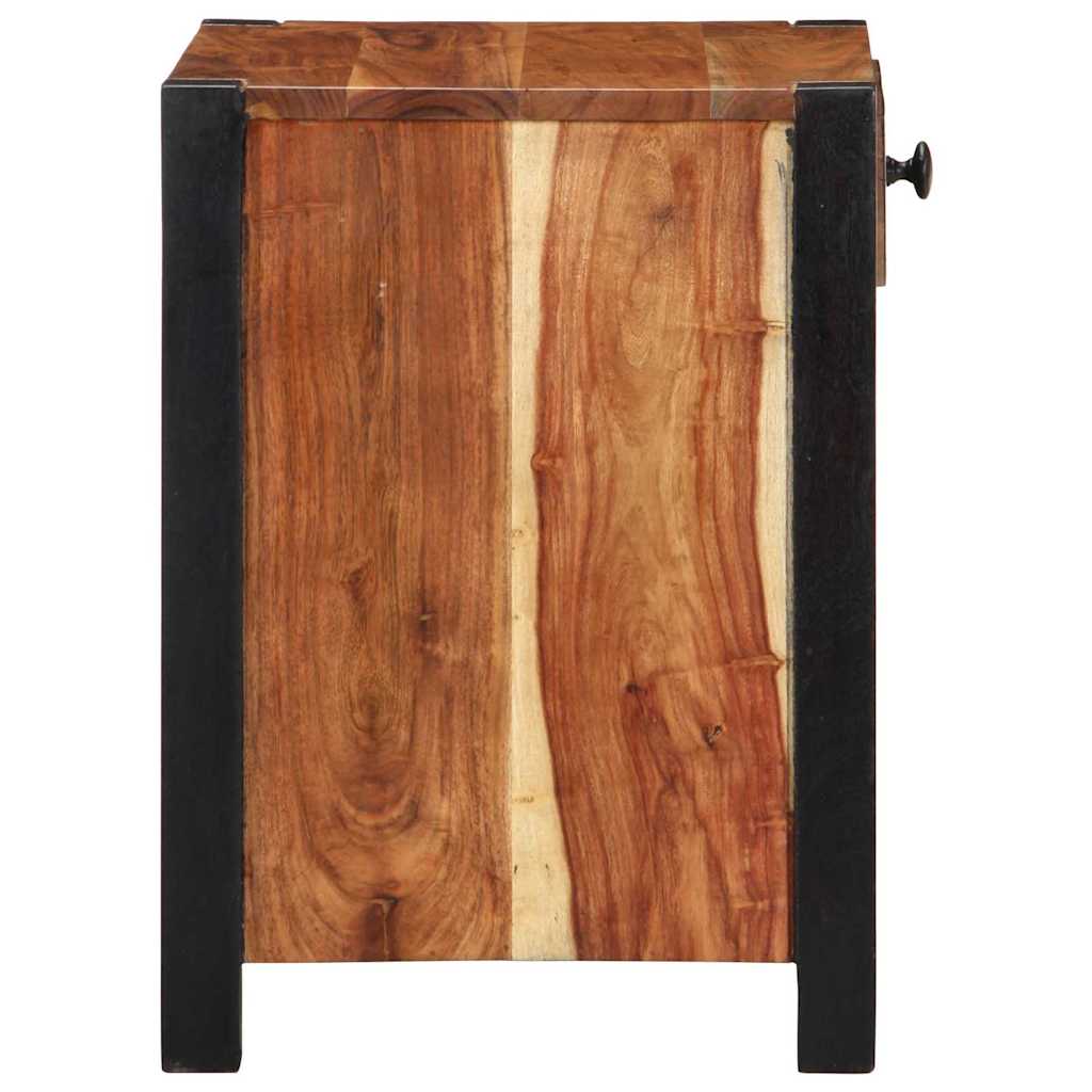 Natskab 2 pcs Brun 40 x 35 x 50 cm Massivt Akacietræ