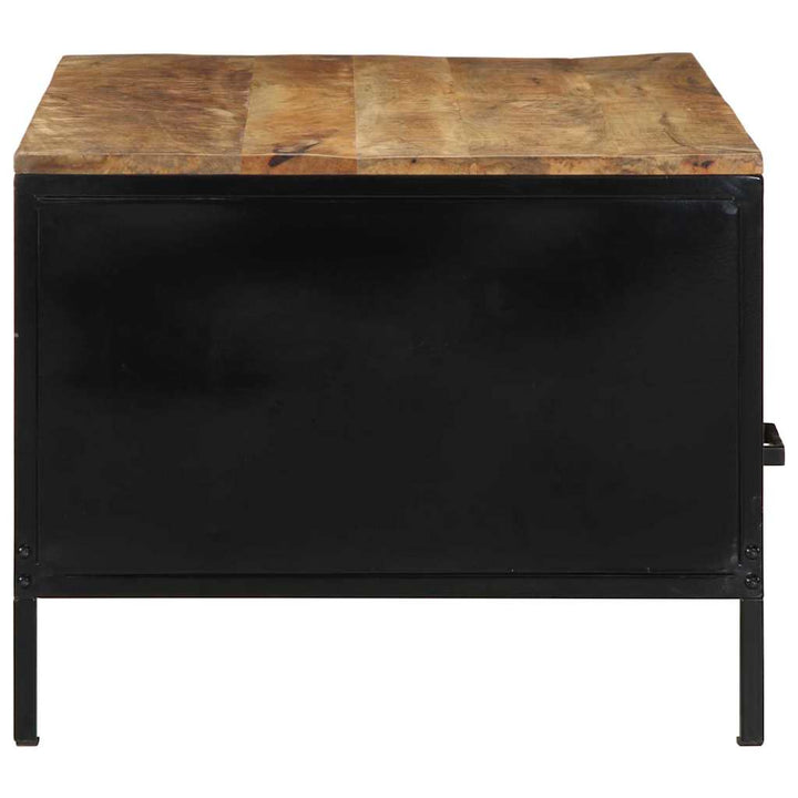 Sofabord Brun 90 x 50 x 40 cm Massiv mango træ og metal