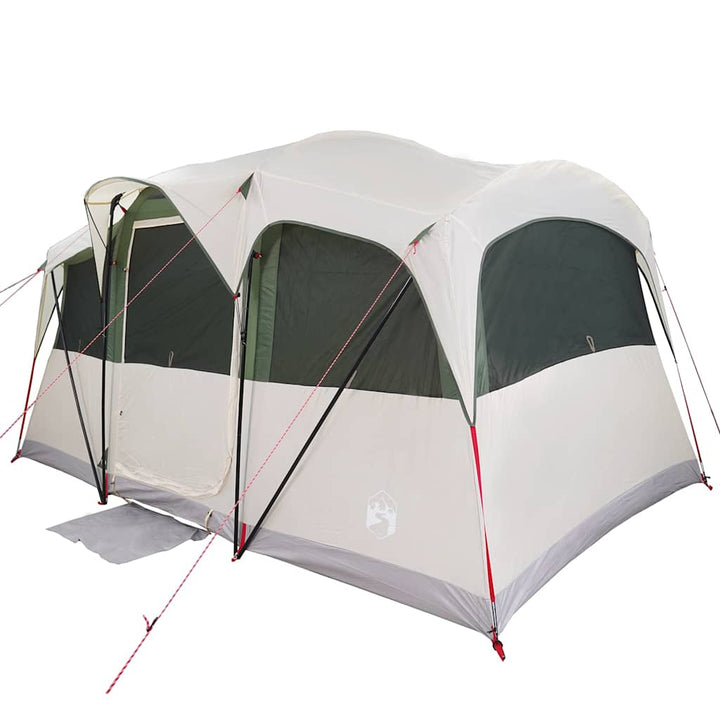 Familietelt Hvid og grøn 435 x 255 x 216 cm Polyester og Stål