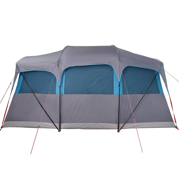 Familietelt Blå og grå 435 x 255 x 216 cm Polyester og Stål