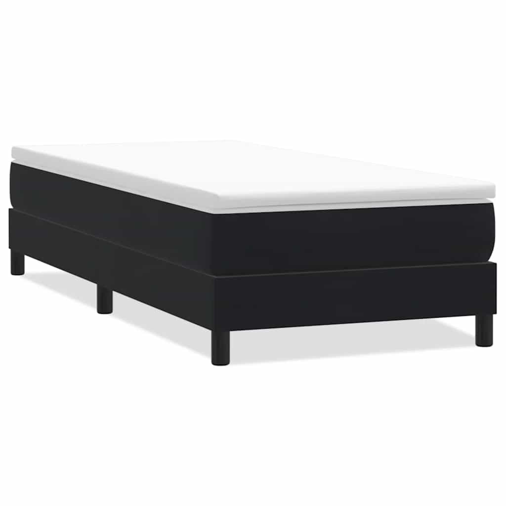 kontinentalseng uden madras 80x210 cm fløjl sort