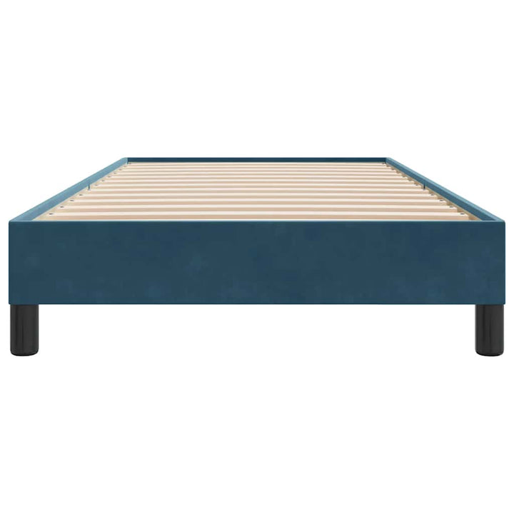 kontinentalseng uden madras 80x210 cm fløjl mørkeblå