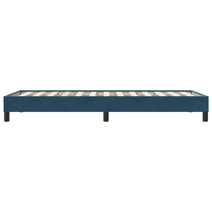 kontinentalseng uden madras 80x210 cm fløjl mørkeblå