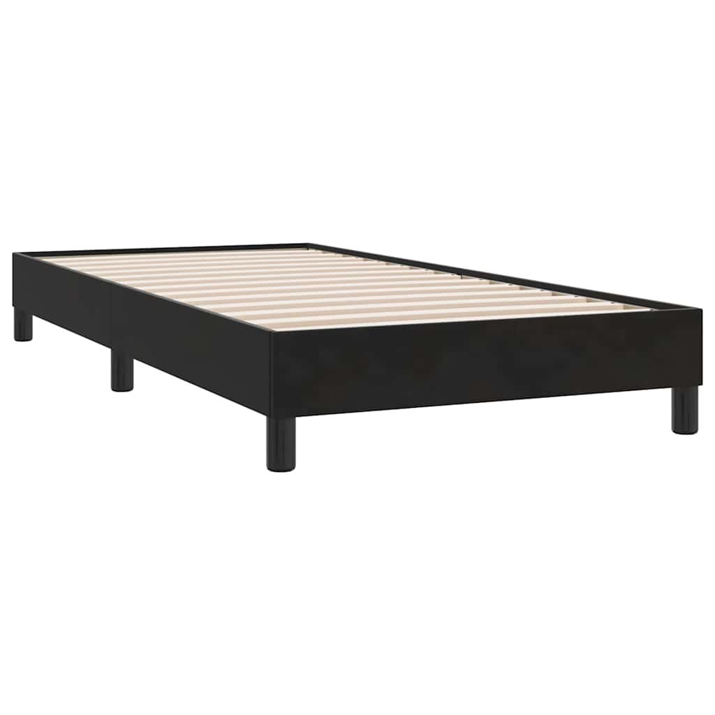kontinentalseng uden madras 90x210 cm fløjl sort