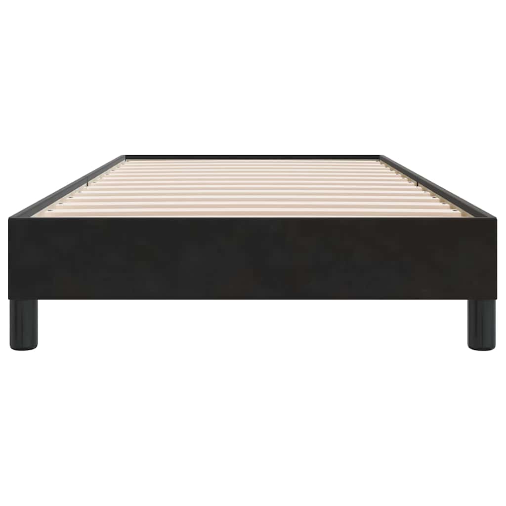kontinentalseng uden madras 90x210 cm fløjl sort