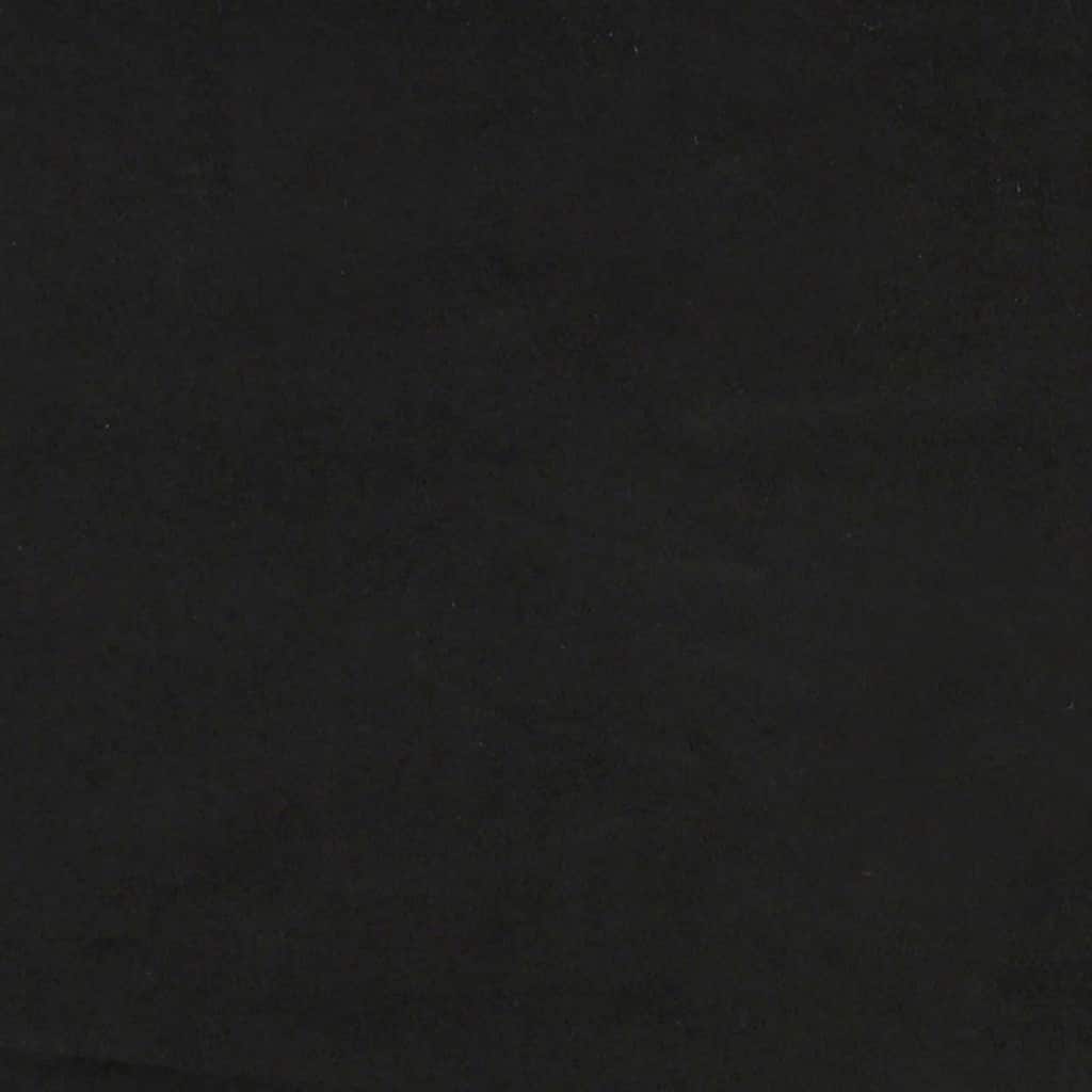 kontinentalseng uden madras 90x210 cm fløjl sort