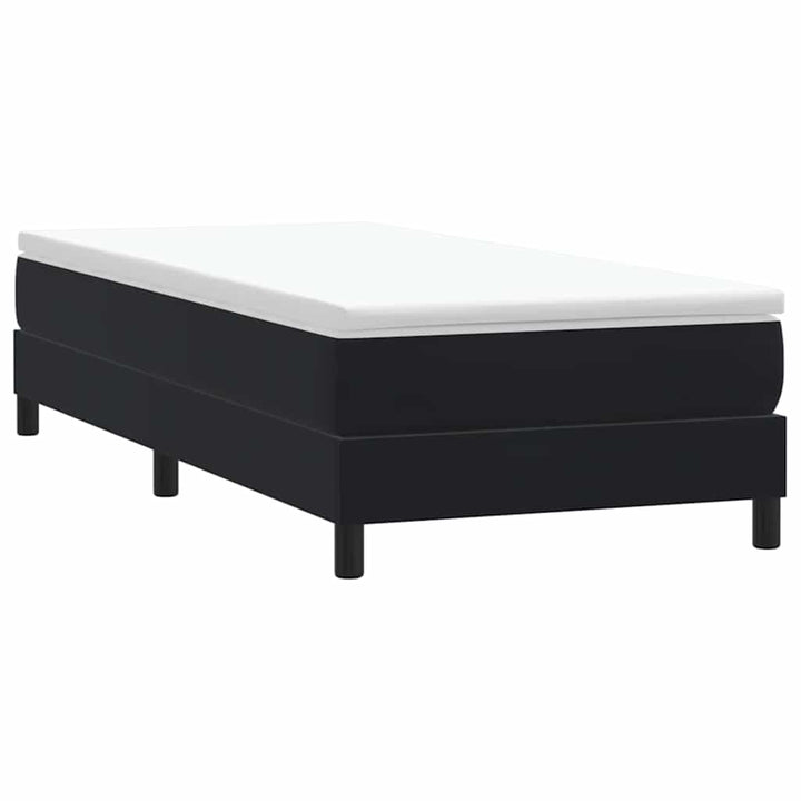 kontinentalseng uden madras 90x210 cm fløjl sort