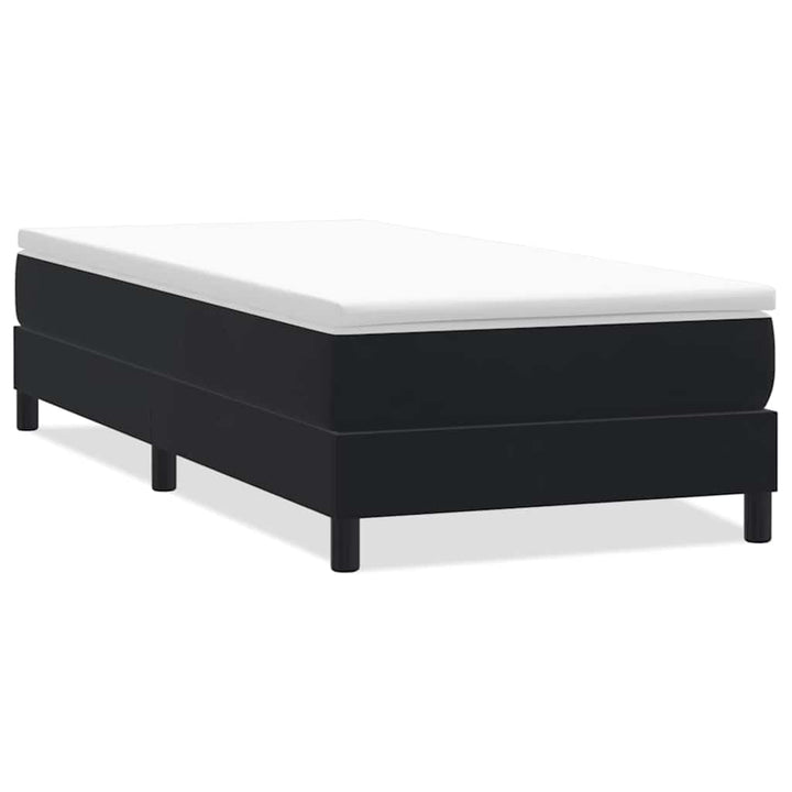 kontinentalseng uden madras 100x210 cm fløjl sort