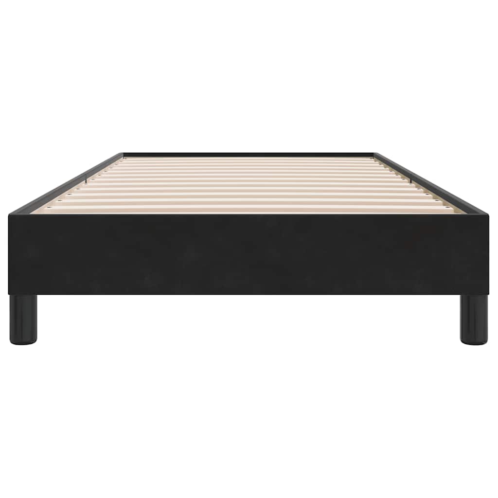 kontinentalseng uden madras 100x210 cm fløjl sort