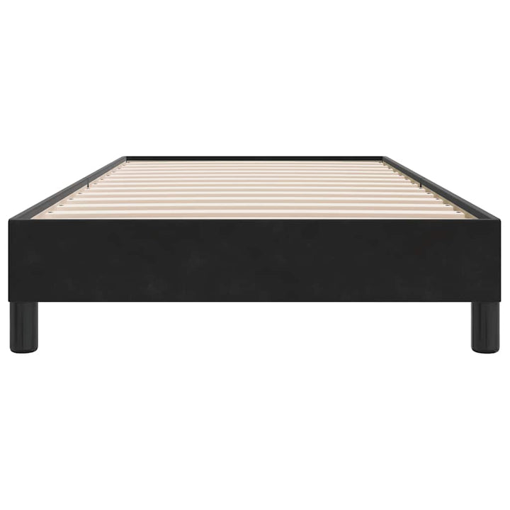 kontinentalseng uden madras 100x210 cm fløjl sort