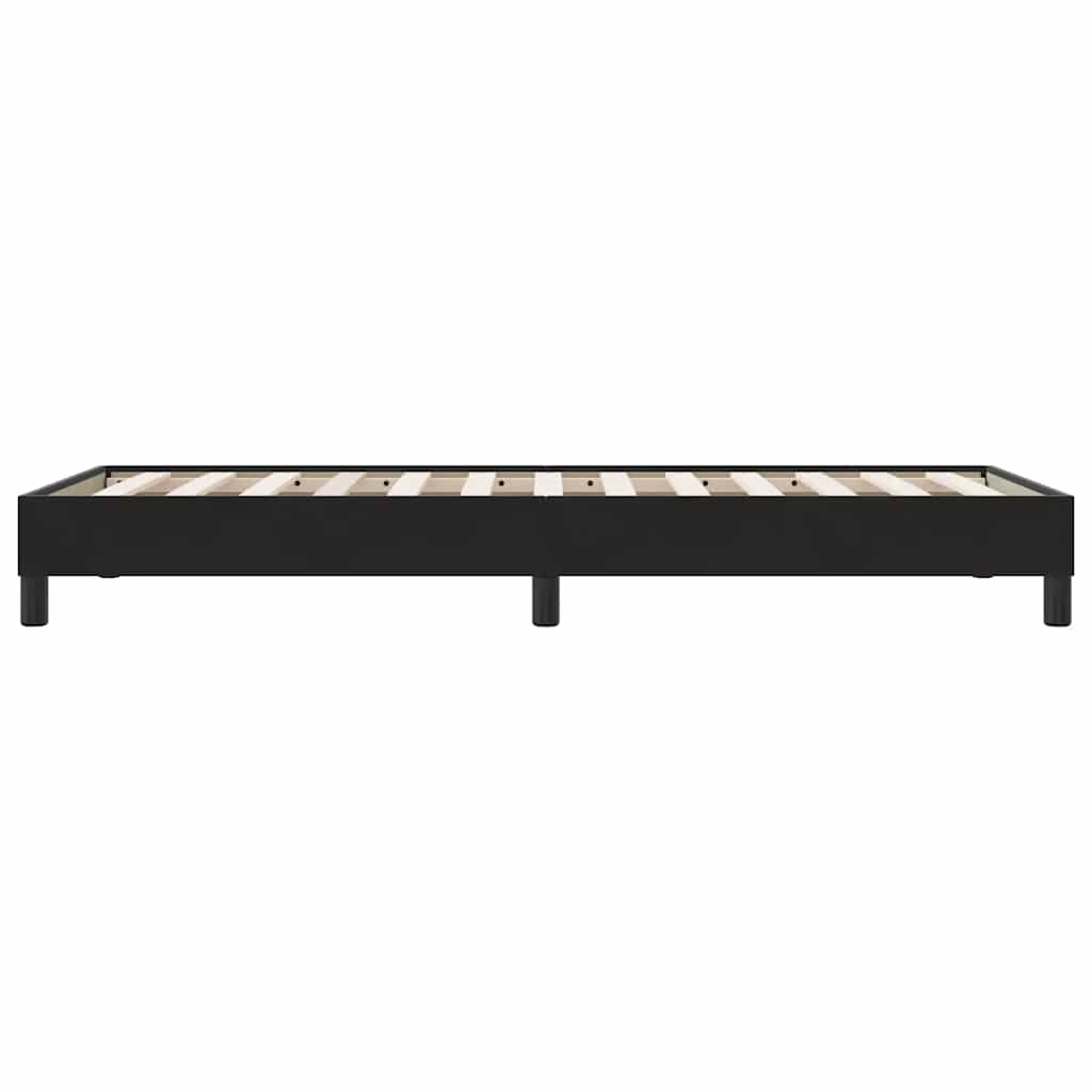kontinentalseng uden madras 100x210 cm fløjl sort