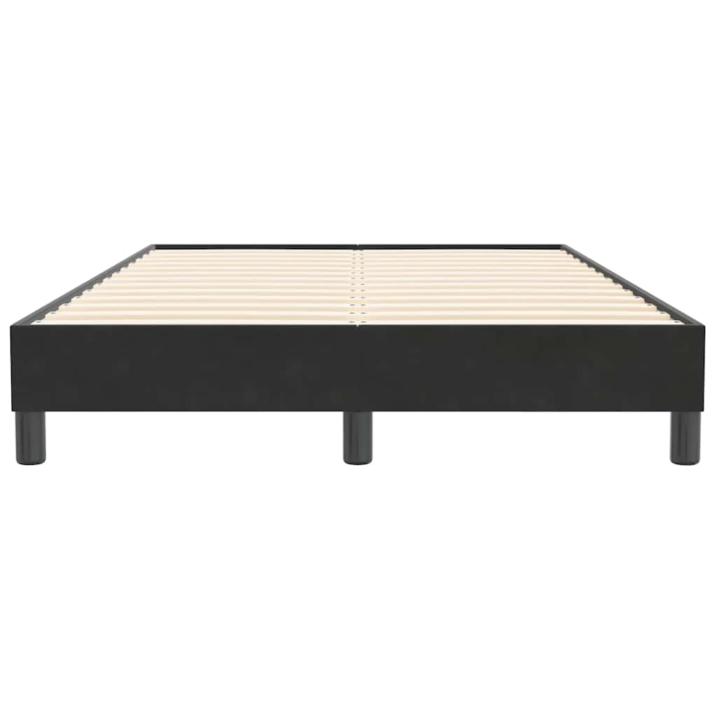 kontinentalseng uden madras 120x210 cm fløjl sort