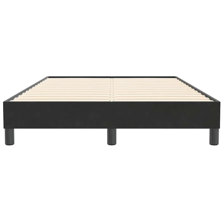 kontinentalseng uden madras 120x210 cm fløjl sort