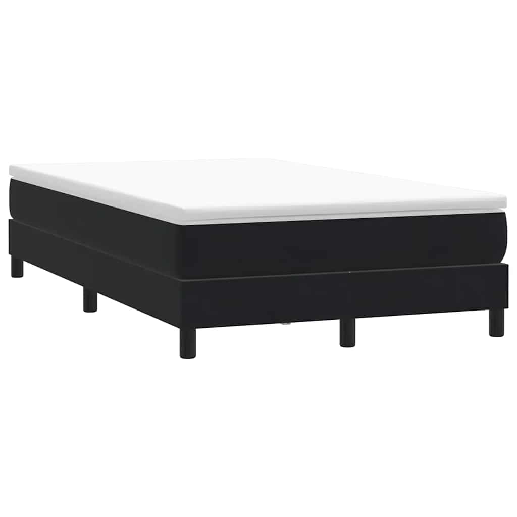 kontinentalseng uden madras 120x210 cm fløjl sort