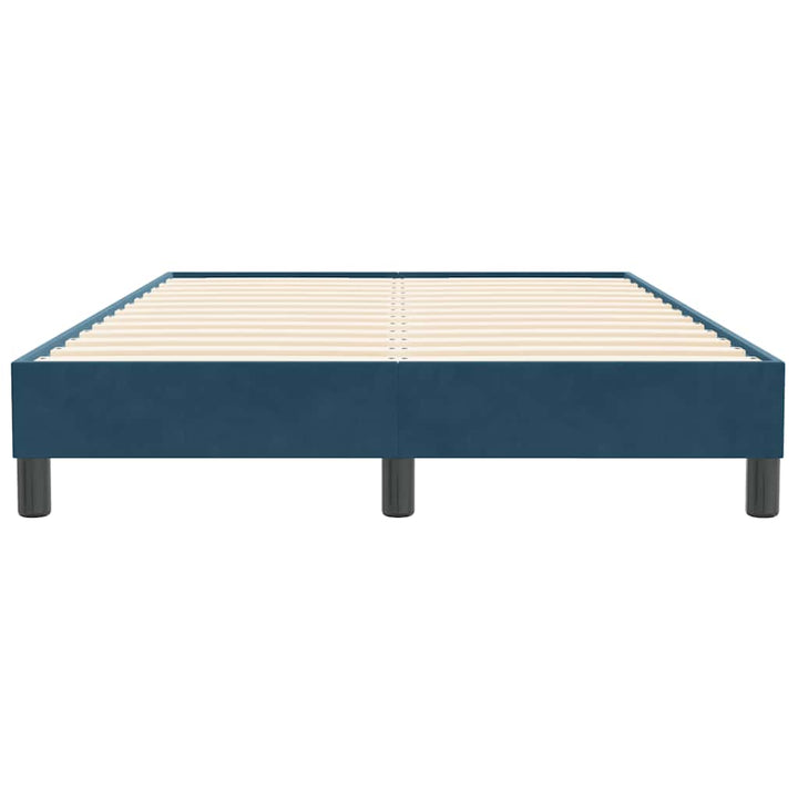 kontinentalseng uden madras 120x210 cm fløjl mørkeblå