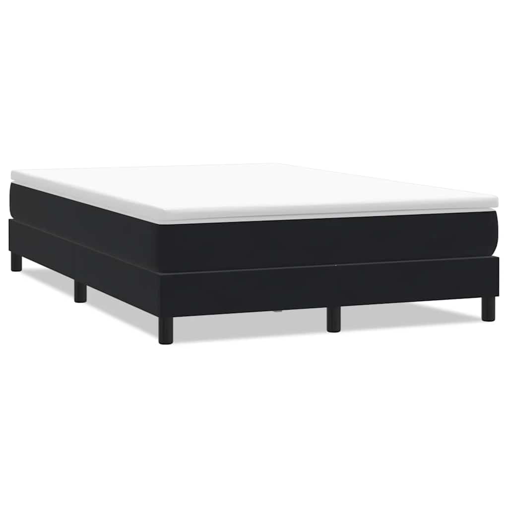 kontinentalseng uden madras 140x210 cm fløjl sort