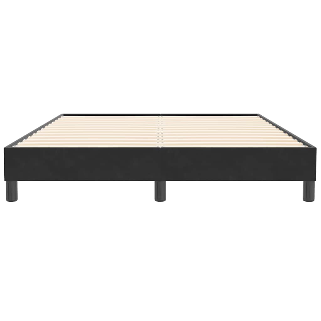 kontinentalseng uden madras 140x210 cm fløjl sort