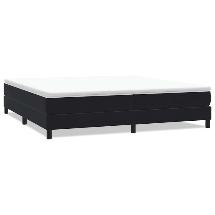 kontinentalseng uden madras 200x210 cm fløjl sort