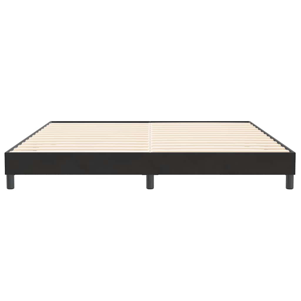 kontinentalseng uden madras 200x210 cm fløjl sort