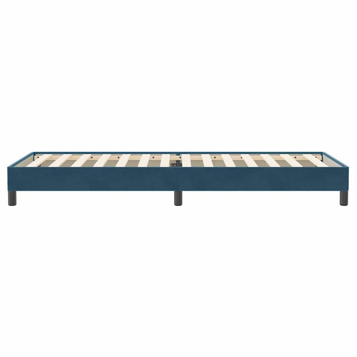 kontinentalseng uden madras 80x220 cm fløjl mørkeblå