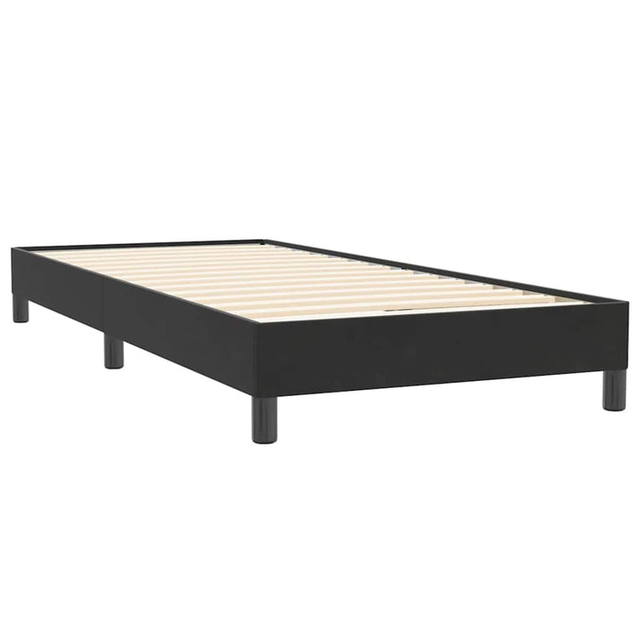 kontinentalseng uden madras 90x220 cm fløjl sort