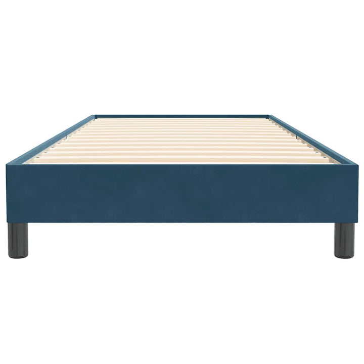 kontinentalseng uden madras 90x220 cm fløjl mørkeblå