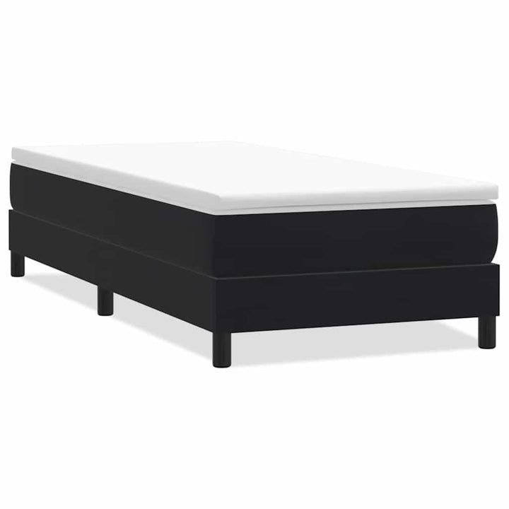 kontinentalseng uden madras 100x220 cm fløjl sort