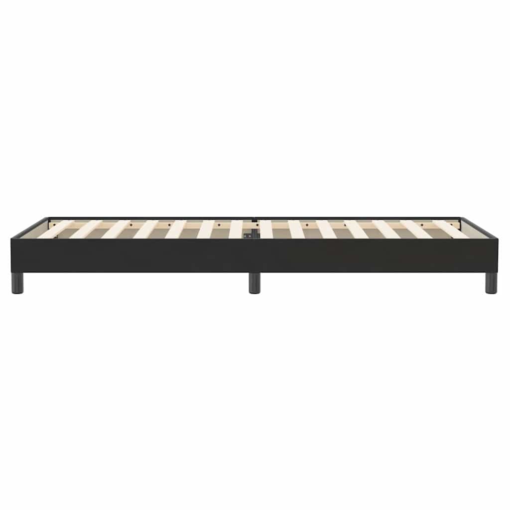 kontinentalseng uden madras 100x220 cm fløjl sort
