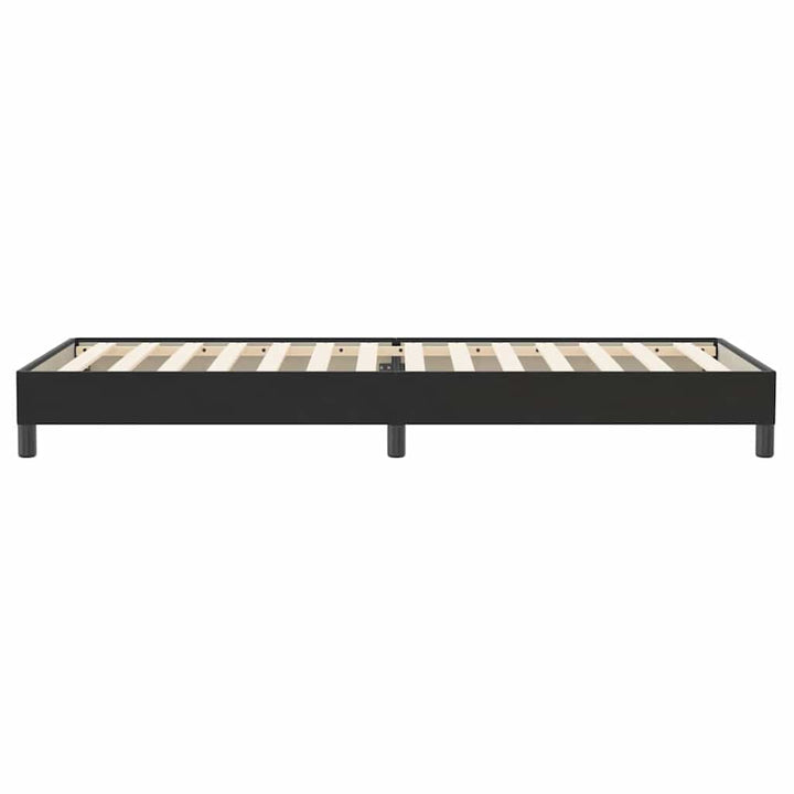 kontinentalseng uden madras 100x220 cm fløjl sort