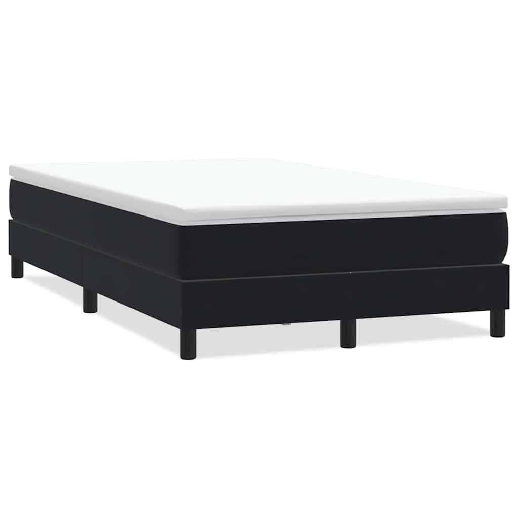 kontinentalseng uden madras 120x220 cm fløjl sort