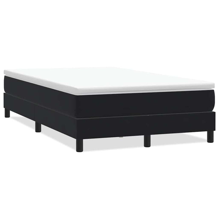 kontinentalseng uden madras 120x220 cm fløjl sort