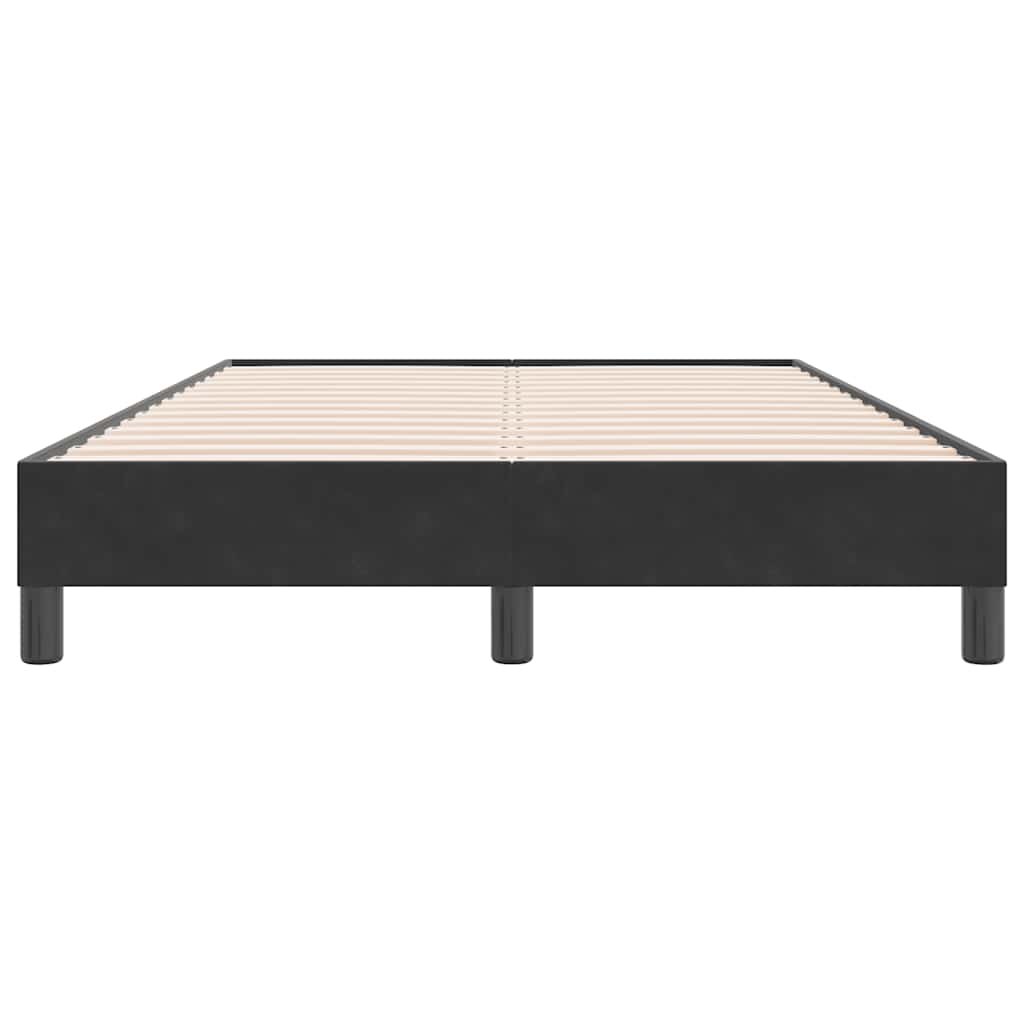 kontinentalseng uden madras 120x220 cm fløjl sort